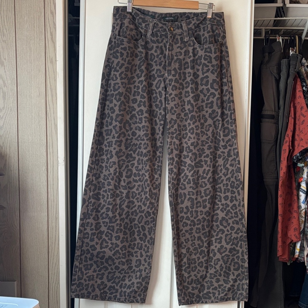 Wild Fable Leopard Print Wide Leg Women’s Pants